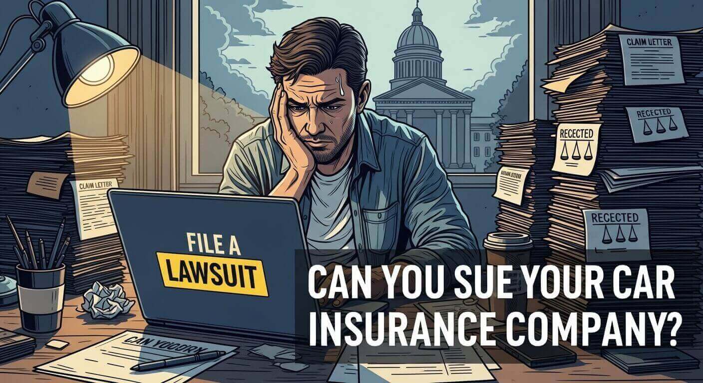 can you sue your car insurance company