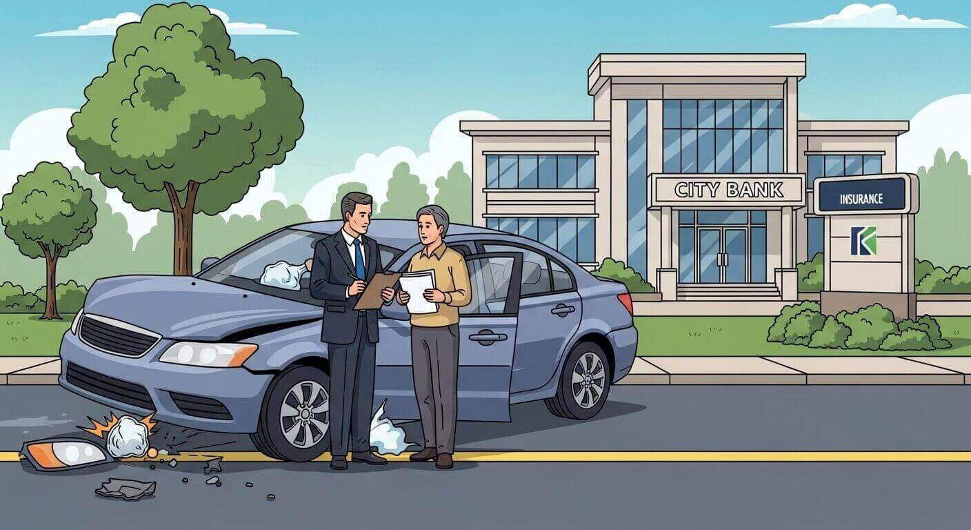 what happens if you crash a financed car with insurance